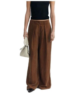 Thinking Mu Wide Trousers - Marron