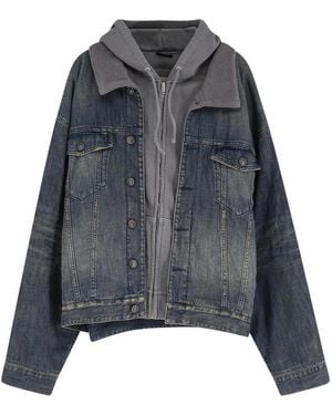 Balenciaga Denim Jackets - Grey