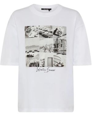 MARC AUREL Tops ,Wit ,Katoen Photo Collage T-Shirt