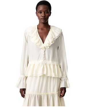 Ganni Blouses - Neutro