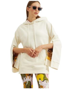 La DoubleJ Hoodies & Sweatvesten ,Katoen Stijlvolle Cotton Girlfriend Hoodie - Metallic