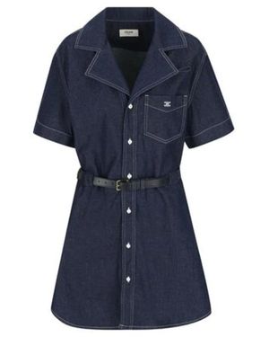 Celine Dunkles Jeanskleid - Blau