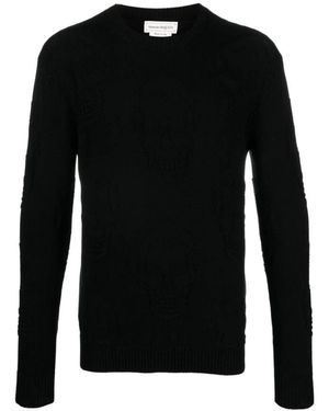 McQueen Round-Neck Knitwear - Black