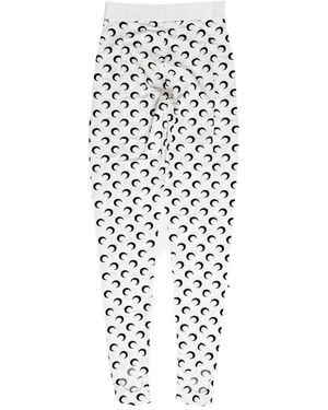 Marine Serre Fuseaux Moon Leggings - White