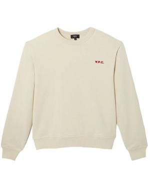 A.P.C. Petit vpc baumwollpullover mit logo - Weiß