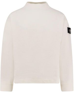 Stone Island Sweatshirts Für Männer - Weiß