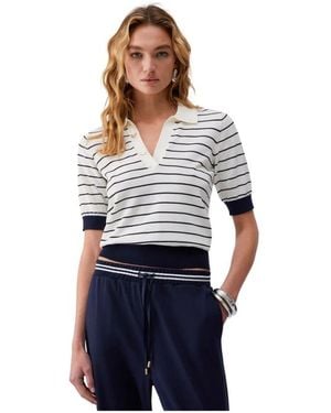 Liu Jo V-Neck Knitwear - Blue