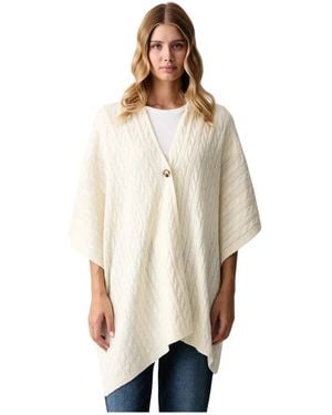 Benetton Strickponcho - Natur