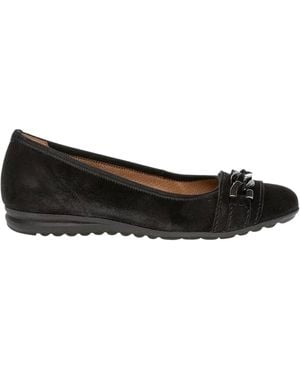Gabor Ballerina Shoes - Black