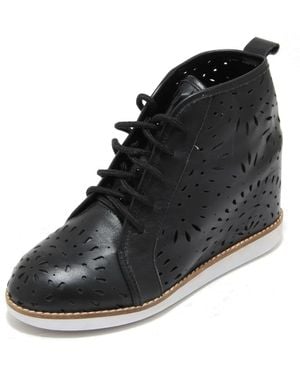 Jeffrey Campbell Lace-Up Boots - Black