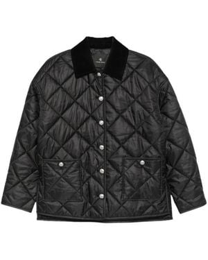 Anine Bing Diamond Quilted Jacket - Zwart