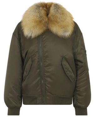 Saint Laurent Bomber Jackets - Verde