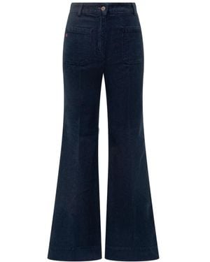 Victoria Beckham Flare Jeans - Blue