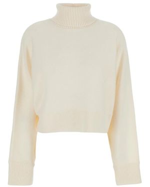 Michael Kors Cropped Rollkragenpullover - Weiß