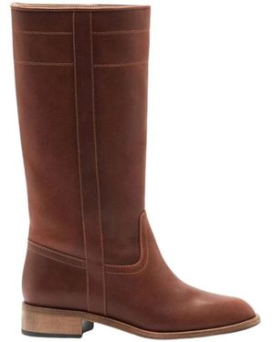 SCAROSSO High Boots - Brown