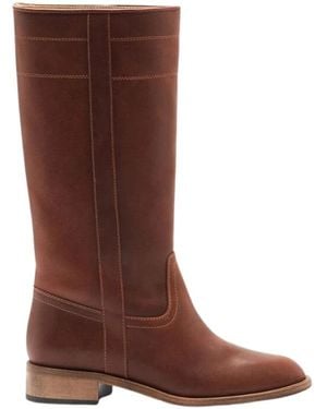 SCAROSSO High Boots - Brown