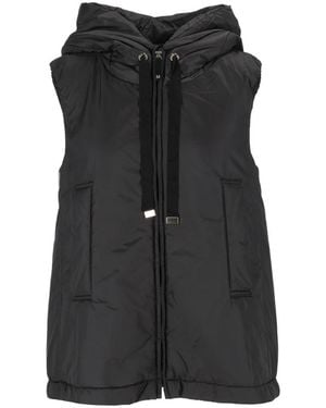 Max Mara Jassen ,Zwart ,Polyester Greengo Gewatteerd Vest