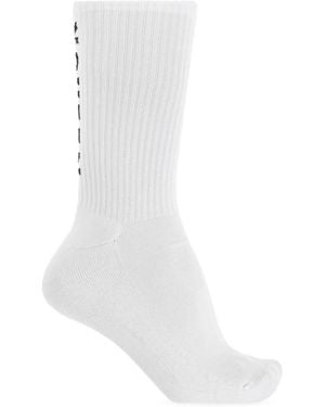 McQueen Baumwollsocken Mit Logo - Weiß