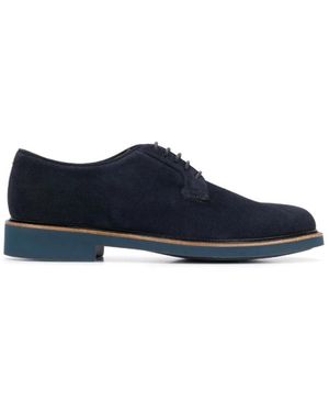 Giorgio Armani Casual Leren Formele Schoenen - Blauw