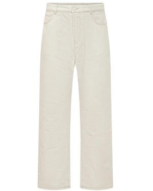 Ami Paris Straight Fit Jeans - White