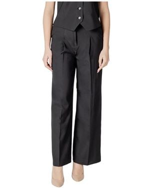 Ichi Wide Pants - Black