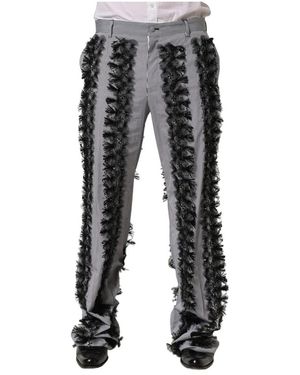 Dolce & Gabbana Wide Trousers - Black