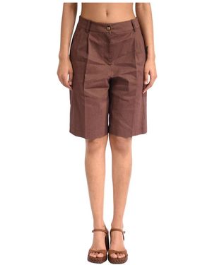 Pinko Button Pleated Shorts - Rood