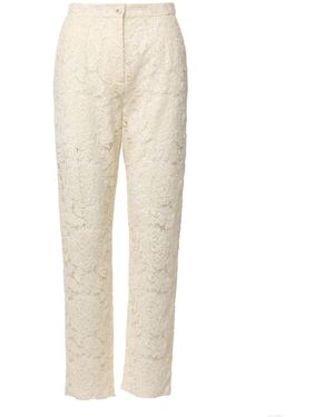 Dolce & Gabbana Straight Trousers - Neutro
