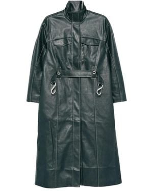 Stine Goya Belted Coats - Green