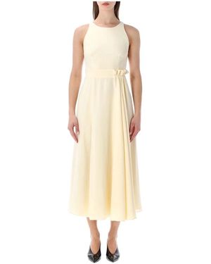 Givenchy Geplooide Midi-Jurk - Naturel