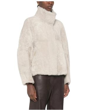Brunello Cucinelli Faux Fur & Shearling Jackets - Neutre