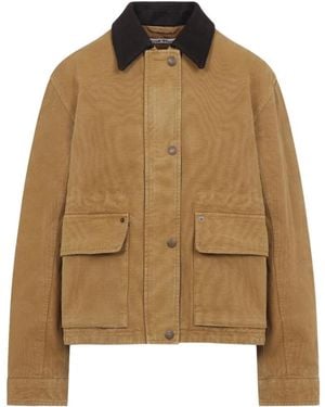 Acne Studios Jassen ,Bruin ,Katoen Canvas Jacket