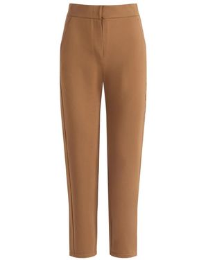 Max Mara Cropped Trousers - Marrón