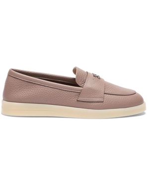 Casadei Passage Loafer With C-chain - Pink