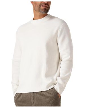 SELECTED Hoodies & Sweatvesten ,Katoen Slhmike Light Ls Knit Relaxed Mock Neck - Wit