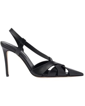 SCAROSSO Schoenen ,Zwart ,Leer Hoge Hak Sandalen