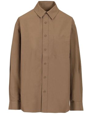 Matteau Klassiek Oversized Shirt - Bruin