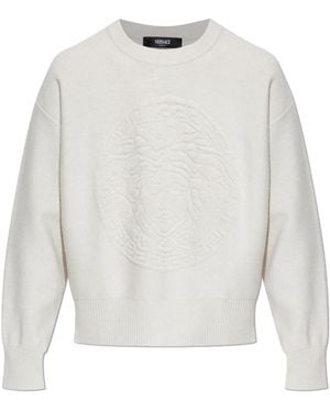 Versace Round-Neck Knitwear - Bianco