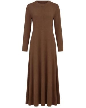 Weekend by Maxmara Lange Gebreide Jurk - Bruin