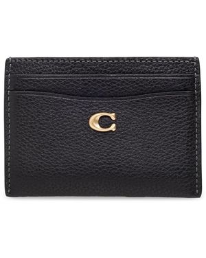 COACH Accessoires ,Zwart ,Leer Kaarthouder