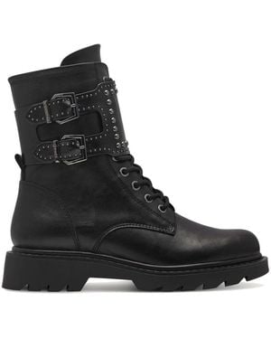 Tamaris Lace-Up Boots - Black