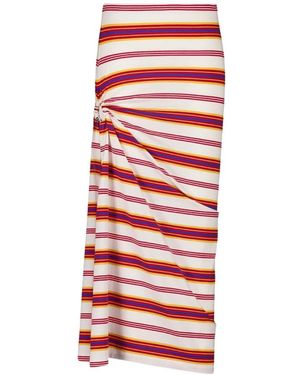 Rabanne Maxi Skirts - Rouge