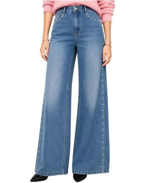 Kocca High-Waist Wide-Leg Jeans - Blau