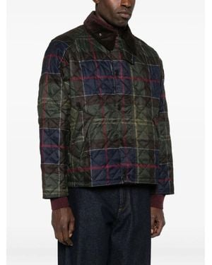 Barbour Tartan Transport Steppjacke - Schwarz