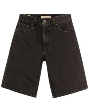 Levi's Korte Broeken ,Zwart ,Denim Denim Shorts