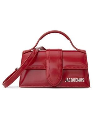 Jacquemus Leather Fold-Over Shoulder Bag - Red