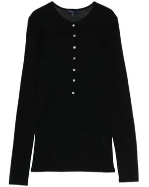 Soeur Truien & Vesten ,Zwart ,Katoen Isabella Long Sleeve T-Shirt