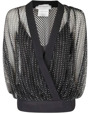 Sportmax Overhemden ,Zwart ,Blouse
