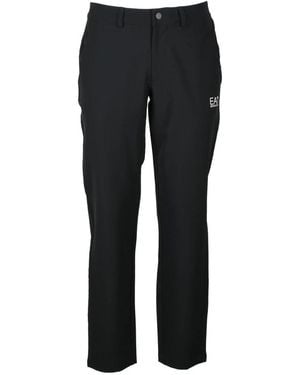 EA7 Straight Trousers - Black