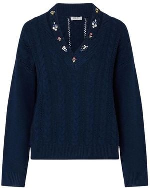 Liu Jo V-Neck Knitwear - Azul